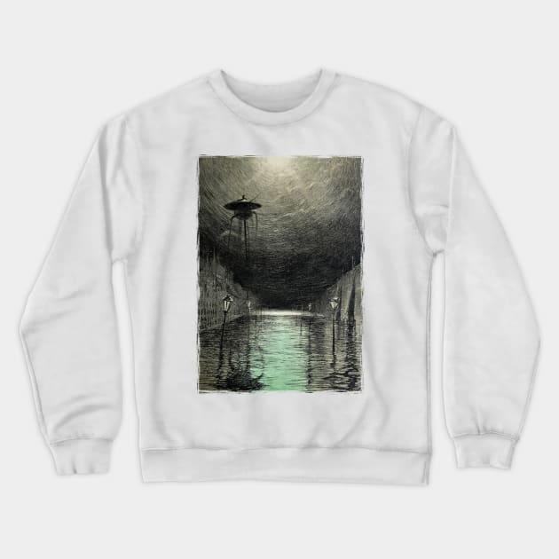 Tripods - H G Wells: Crewneck Sweatshirt by The Blue Box